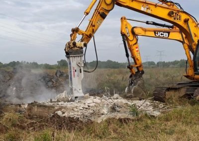 Démolition de béton armé