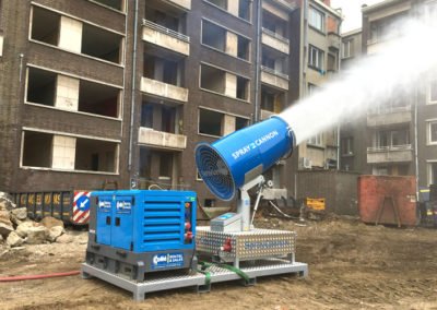 Brumisateur sur skid - Chantier de démolition