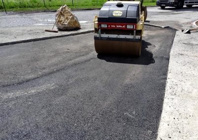 Réfection de chaussée avec enrobé recyclé