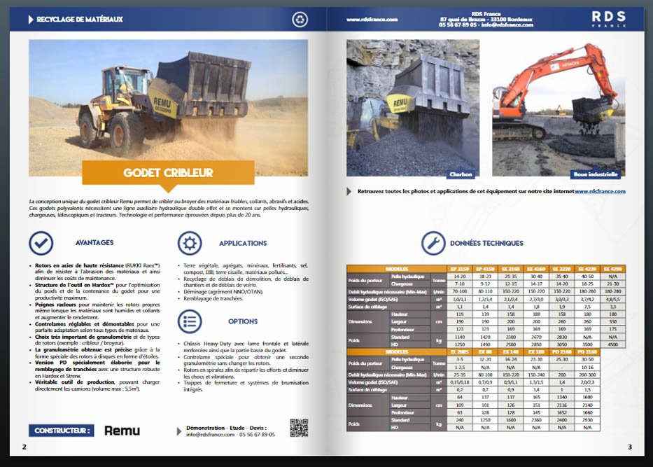 Catalogue recyclage - RDS France, spécialiste du matériel TP