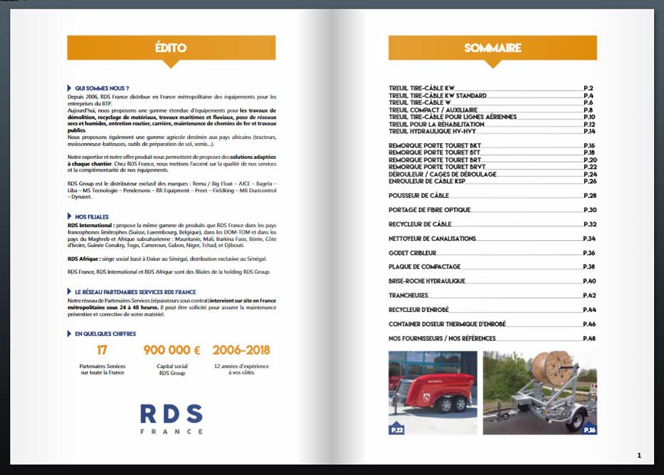 Catalogue reseaux vrd - RDS France, spécialiste du matériel TP