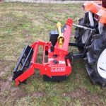 Herse rotative avec cardan pour micro tracteur