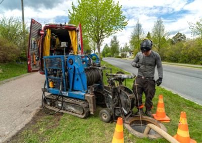 Treuil compact sur chenilles